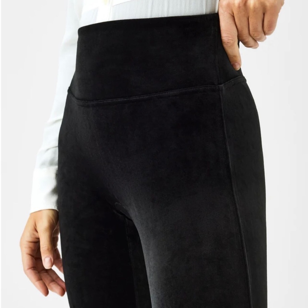 SPANX Black Velvet Leggings - Picture 6 of 8